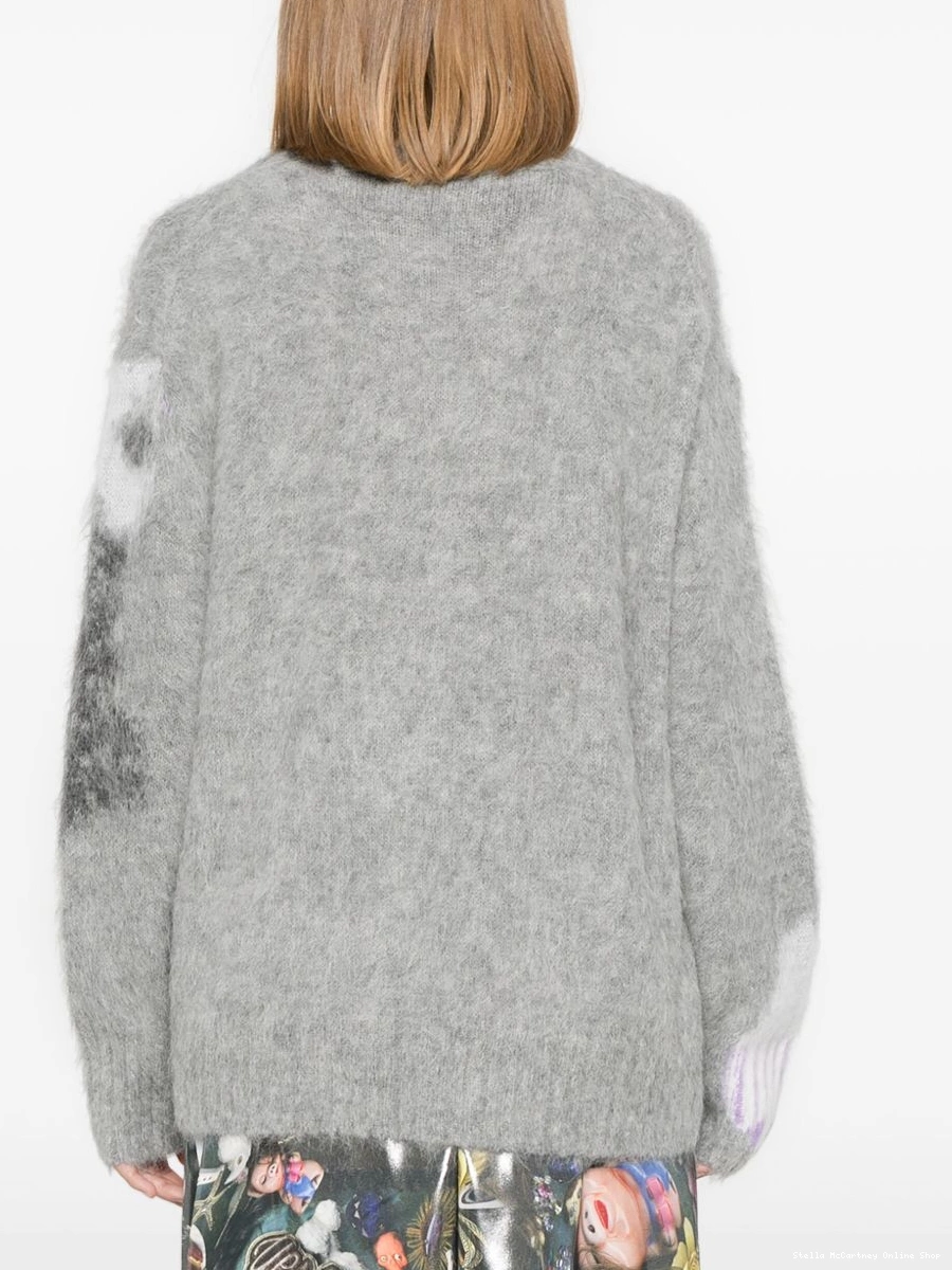 Cheap intarsia Women McCartney Cat sweater Stella 0728
